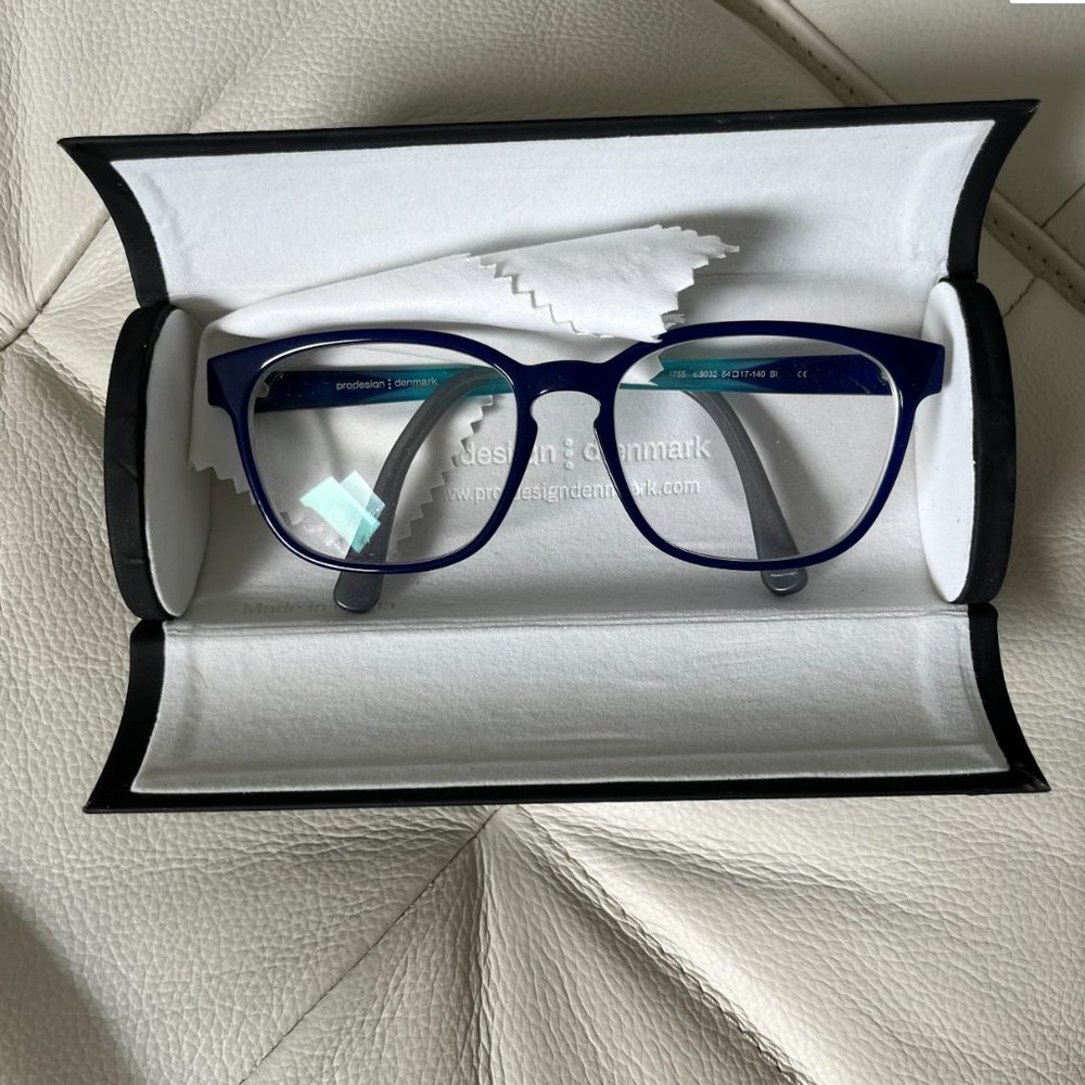 PRODESIGN DENMARK 1755 c. 9032 BLUE EYEGLASSES FRAME 54-17-140 B42mm Japan
